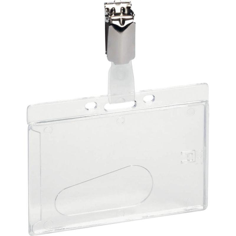 Image de  PORTE BADGE DE SECURITE AVEC CLIP 54 X 85 MM BOITE DE 20 