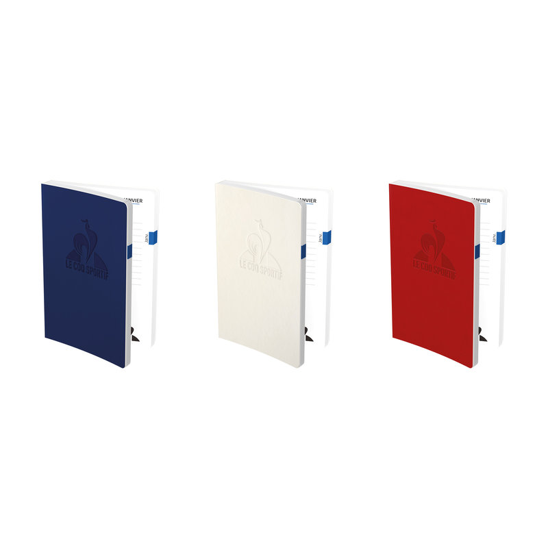 Image de  Agenda journalier 12x17 Le Coq Sportif - Coloris aléatoires 