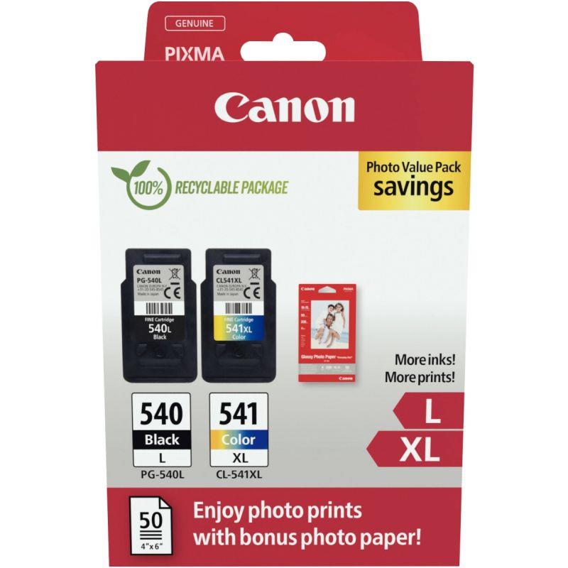 Image de  Canon 540L/541XL lot 2 cartouches encre noir & couleurs hte capa authentique PG540BKL /CL541CMJ XL 