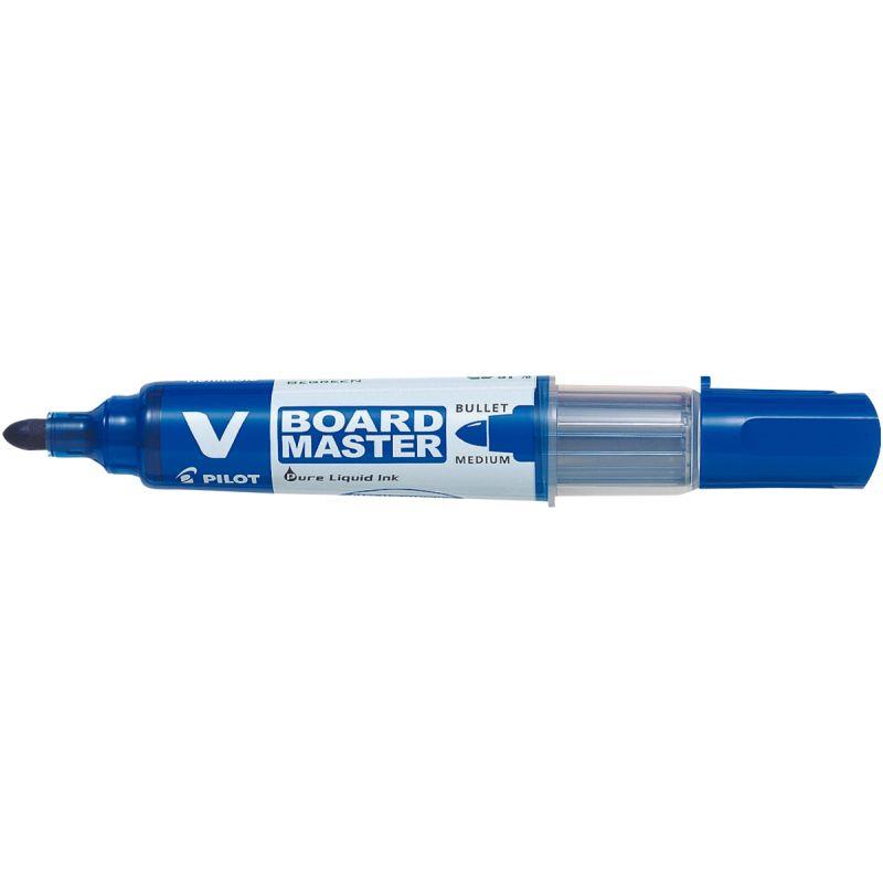 Image de  Boîte de 20 marqueurs V-Board pointe moyenne bleus dont 5 offerts 