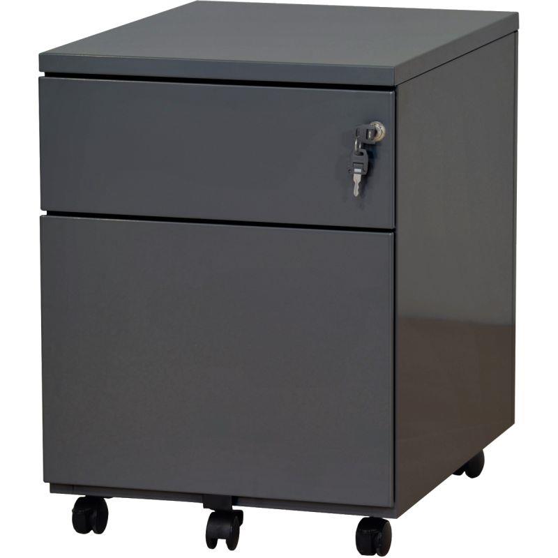 Image de  Caisson mobile professionnel en métal 2 tiroirs Anthracite 
