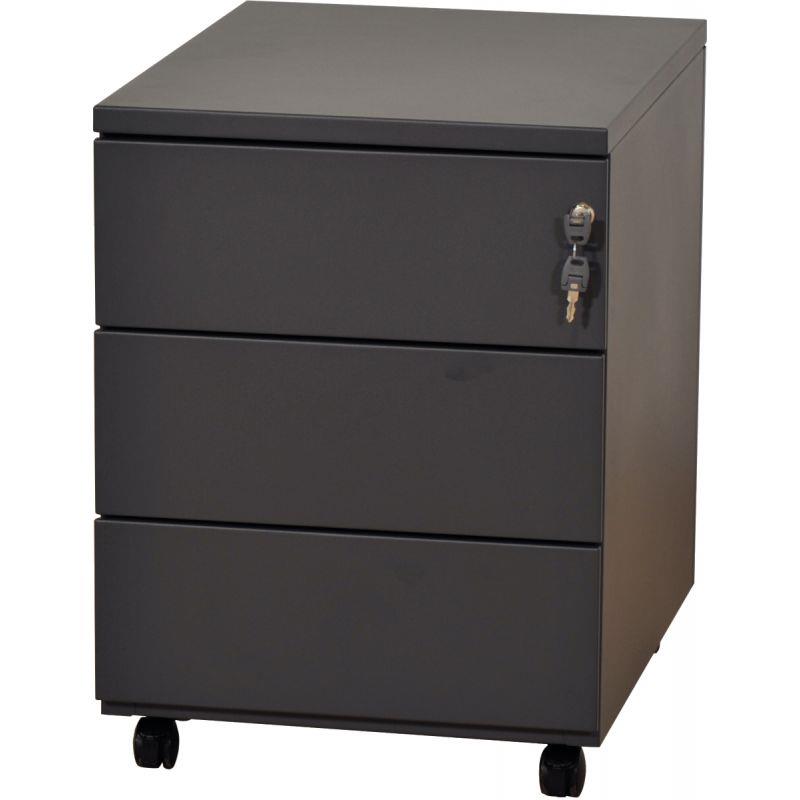 Image de  Caisson mobile professionnel en métal 3 tiroirs Anthracite 