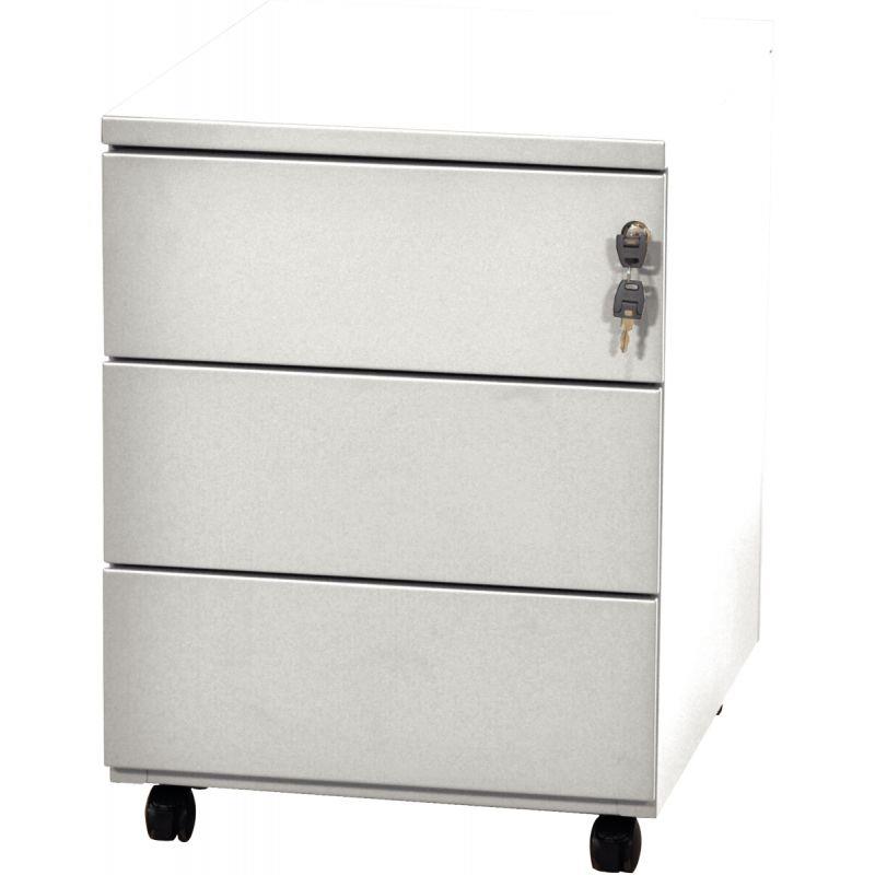 Image de  Caisson mobile professionnel en métal 3 tiroirs Gris 