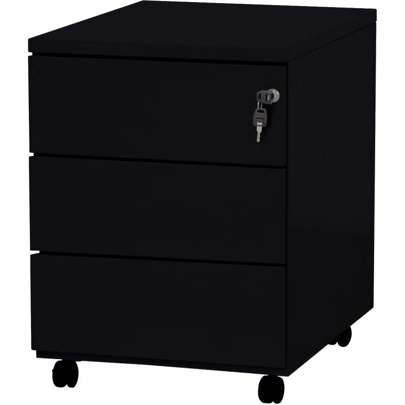 Image de  Caisson mobile professionnel en métal 3 tiroirs Noir 