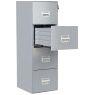 Image de  Classeur fichier 4 tiroirs pour dossiers suspendus Aluminium 