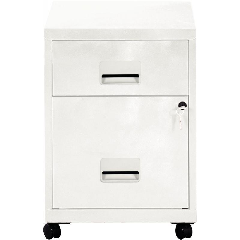 Image de  Caisson mobile économique en métal 2 tiroirs Blanc 