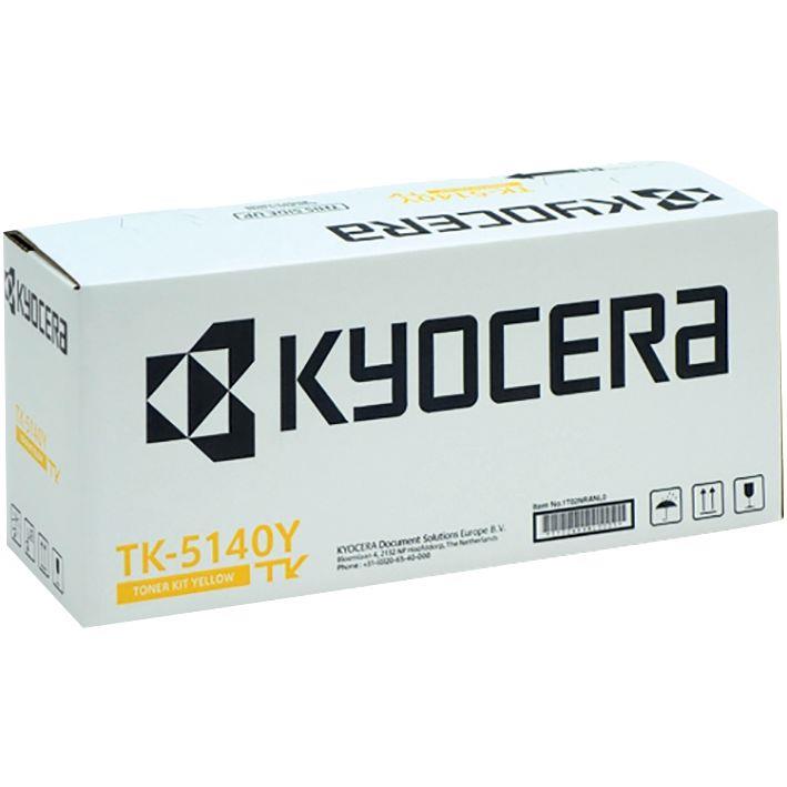Ref. 61561, Kyocera TK-5140Y toner laser jaune authentique, marque KYOCERA MITA