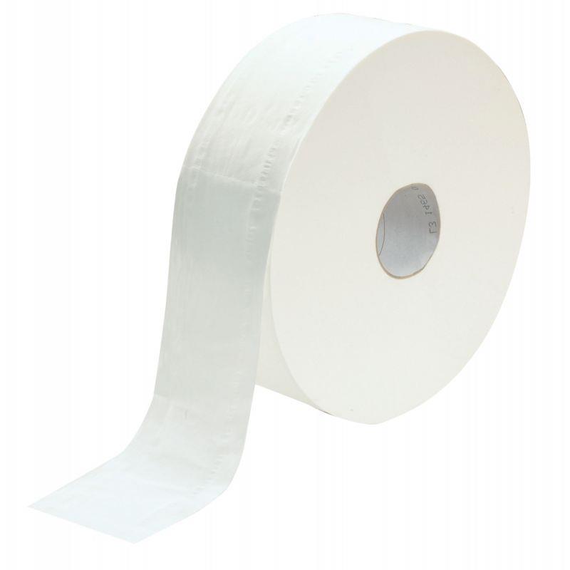 Image de  Lot de 6 rouleaux papier hygiènique JUMBO T1 2 plis lisse 