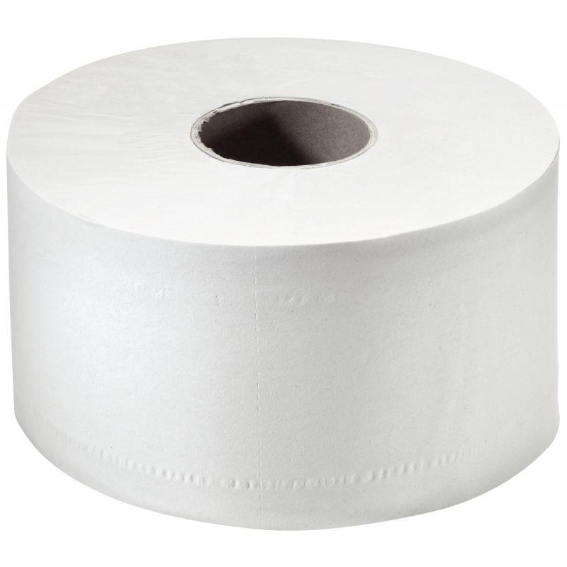 Image de  Lot de 12 rouleaux papier hygiènique JUMBO T2 2 plis lisse 