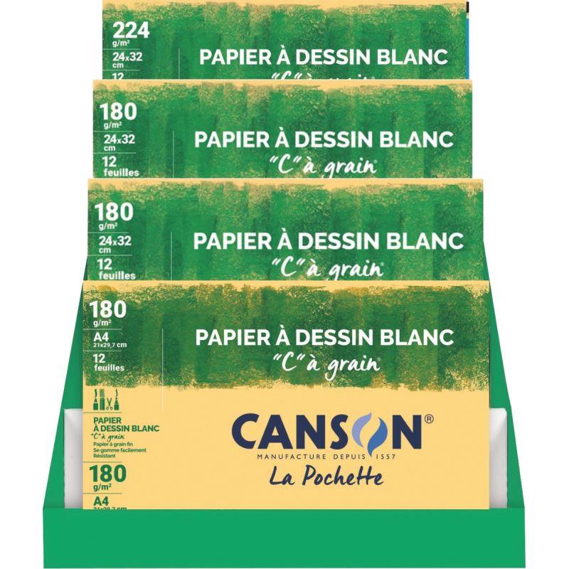 Ref. 62010, Présentoir de comptoir 40 pochettes à dessin, marque CANSON