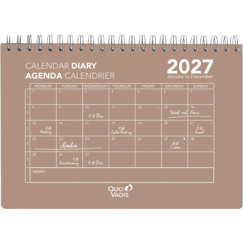 Image de  Calendrier mensuel Oslo 16x24cm multicolore 