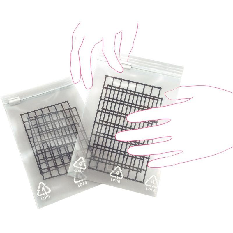 Image de  Carton de 1000 sachets ZIP 180x120mm transparent 