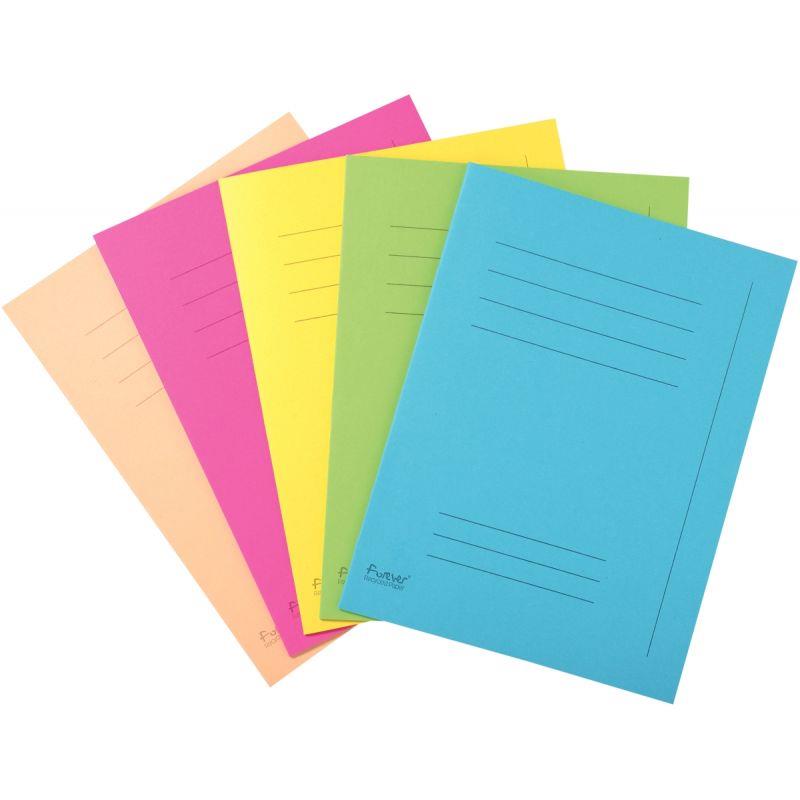 Image de  Paquet de 50 chemises pré-imprimées FOREVER 220g, format 24x32 cm, coloris assortis 