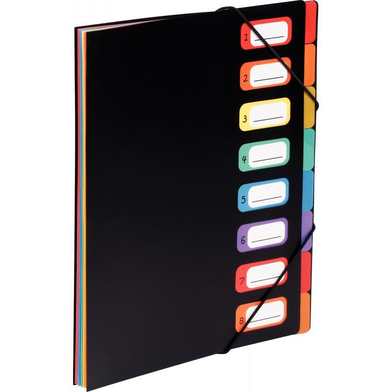 Image de  Trieur extensible RAINBOW CLASS en polypropylène, 8 compartiments 