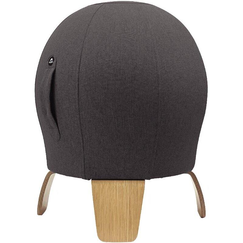 Ref. 62753, Pouf ballon assise gri, marque ALBA