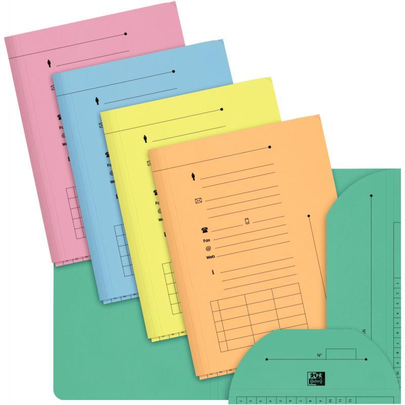 Image de  Paquet de 25 chemises HV pour dossiers suspendus, coloris pastel assortis 