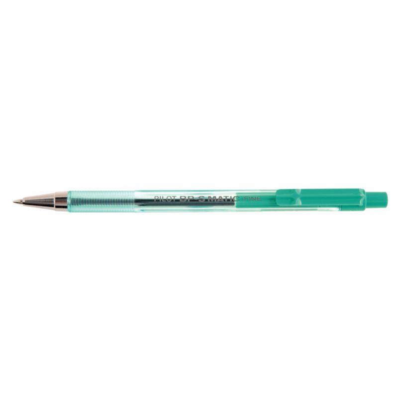 Image de  Stylo bille BPS Matic rétractable vert 