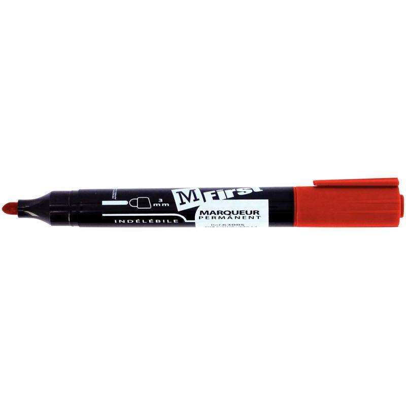 Image de  Marqueur permanent MFirst pointe ogive rouge 