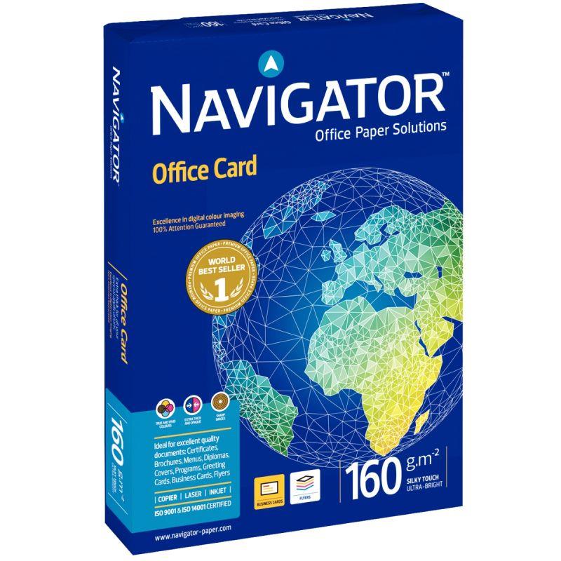 Image de  Paquet de 250 feuilles format A4 160g blanc NAVIGATOR 
