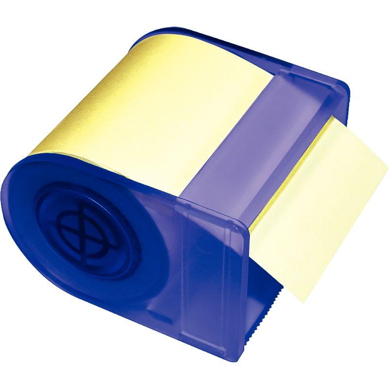 Image de  Rouleau de notes adhésif en rouleau rechargeable 60 mm x 10 m jaune pastel sur dévidoir 