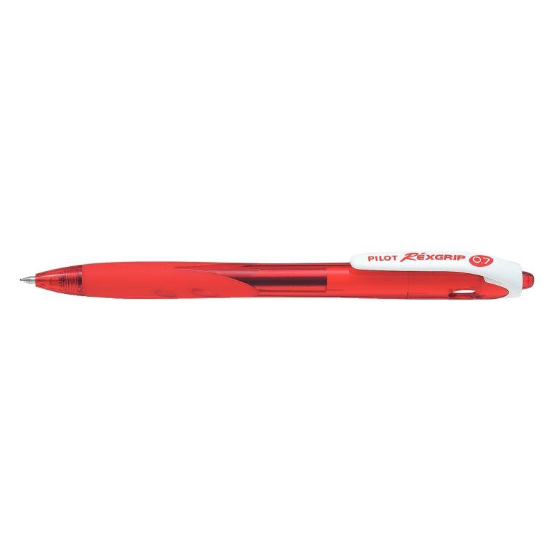 Image de  Stylo bille Rexgrip pointe moyenne rouge 