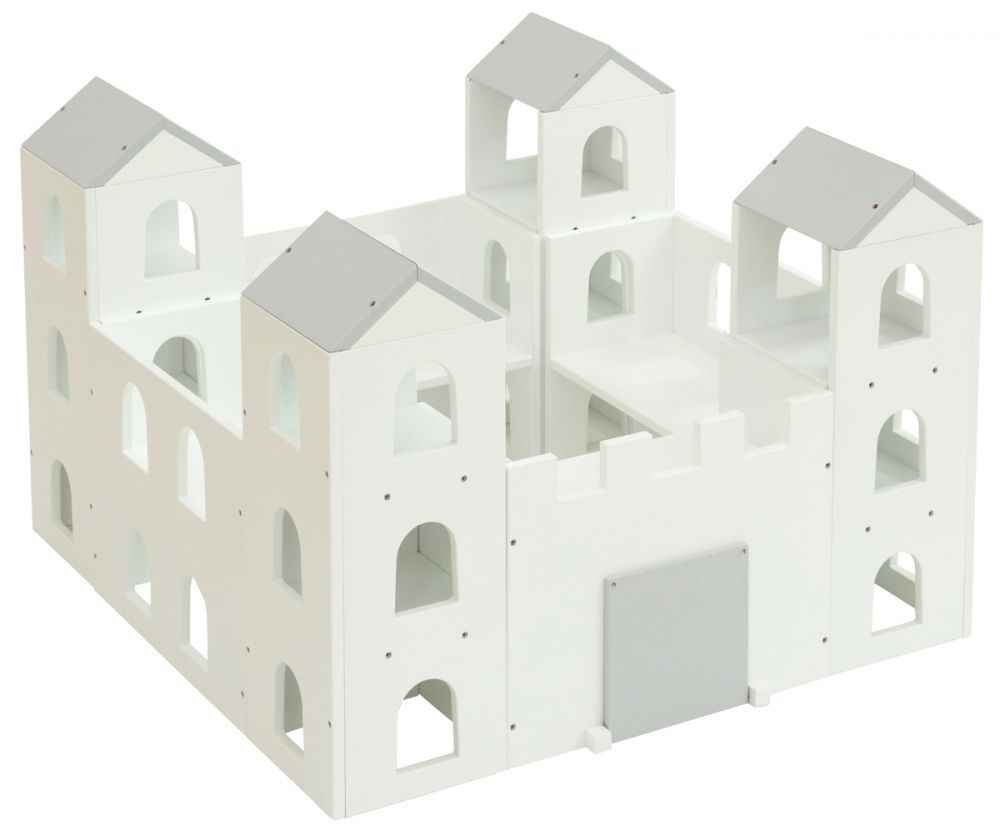 Image de  Maxi château fort en bois blanc 