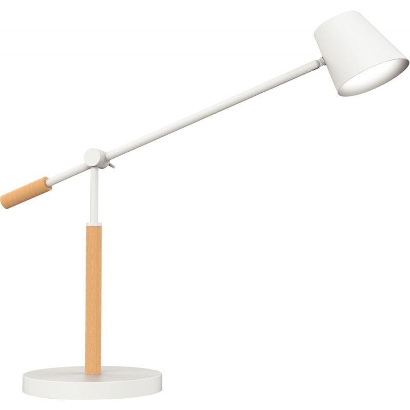 Image de  Lampe LED Vicky bois et blanc 