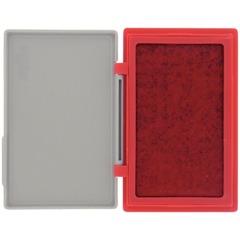 Ref. 63888, Tampon réencrable, format 8,5x12 cm rouge, marque N.C