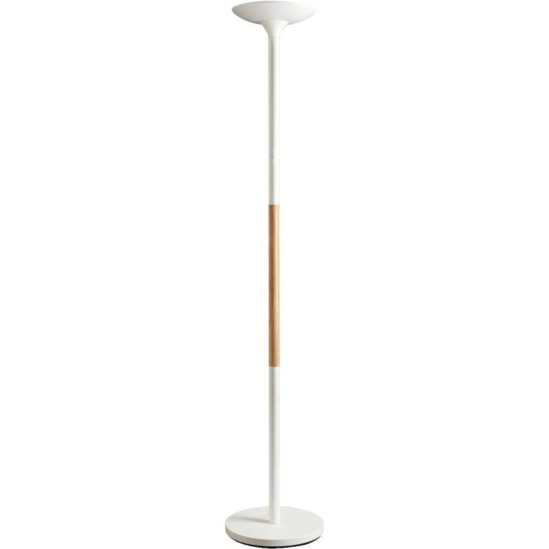Image de  Lampadaire Pryska bois et blanc 