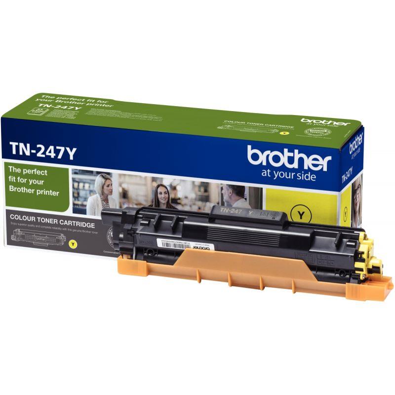 Image de  Brother TN247Y toner laser jaune haute capacité authentique 