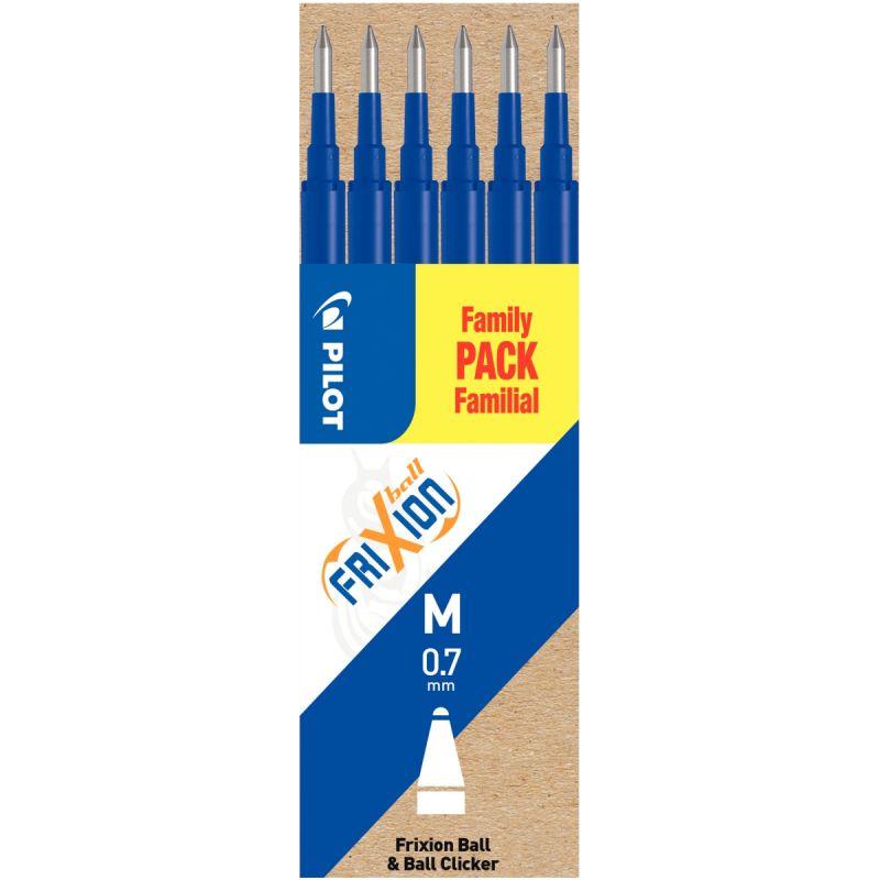 Image de  Étui de 6 recharges Frixion bleues 