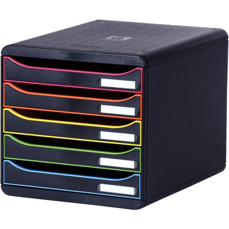 Image de  Module 5 tiroirs BIGBOX+ noir/arlequin 