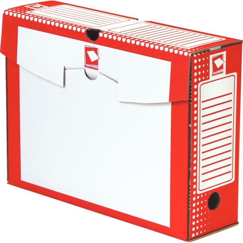 Image de  Paquet de 25 boites d''archives 34x25cm dos 10cm rouges 