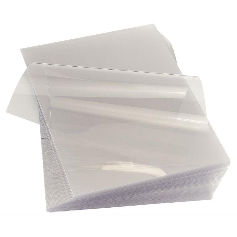 Image de  Paquet de 100 couvertures Cristal incolores, épaisseur 15 / 100e Format : 21x29,7 cm 