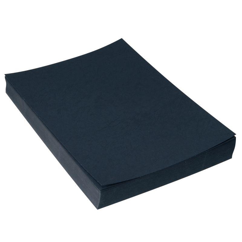 Image de  Paquet de 100 couvertures grain cuir 250g A4 noir 