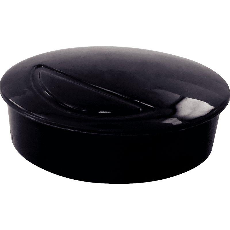 Image de  Blister de 4 punaises magnétiques, diamètre 32 mm noir 
