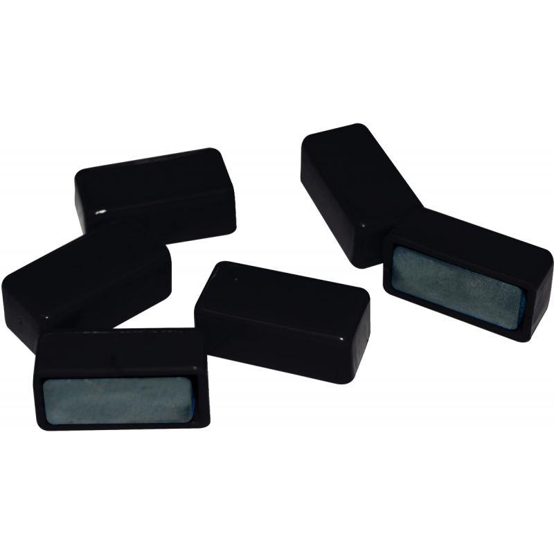 Image de  Blister de 6 punaises magnétiques 12x25 mm noir 