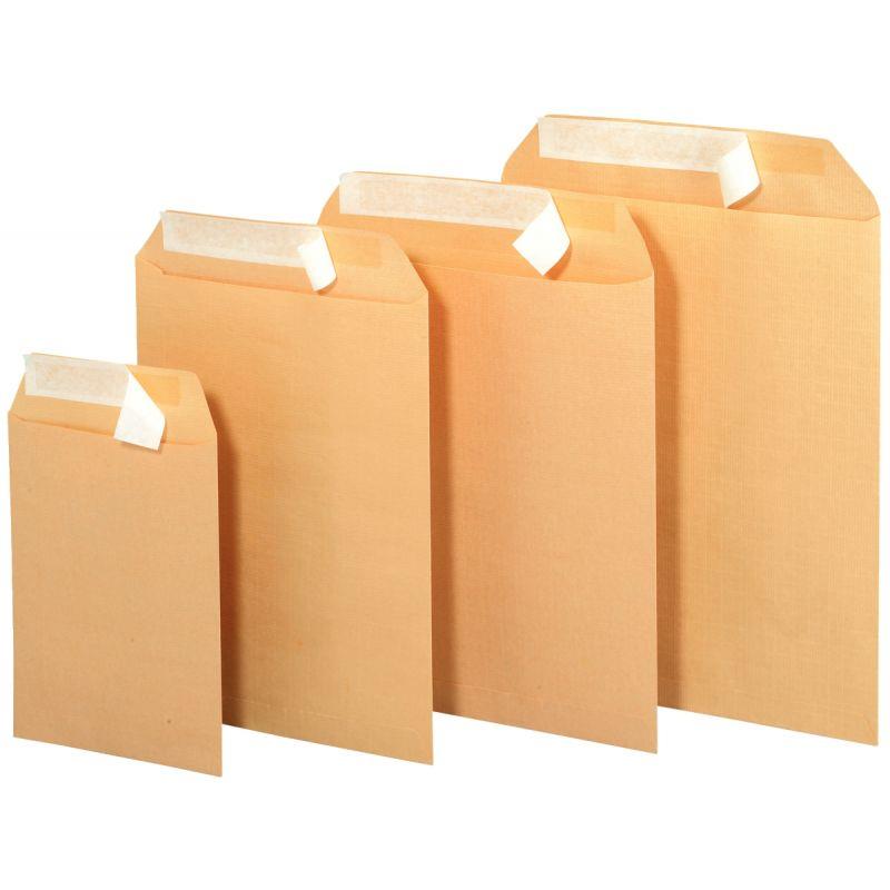 Image de  Paquet de 50 pochettes kraft 229x324mm 90g bande siliconée 