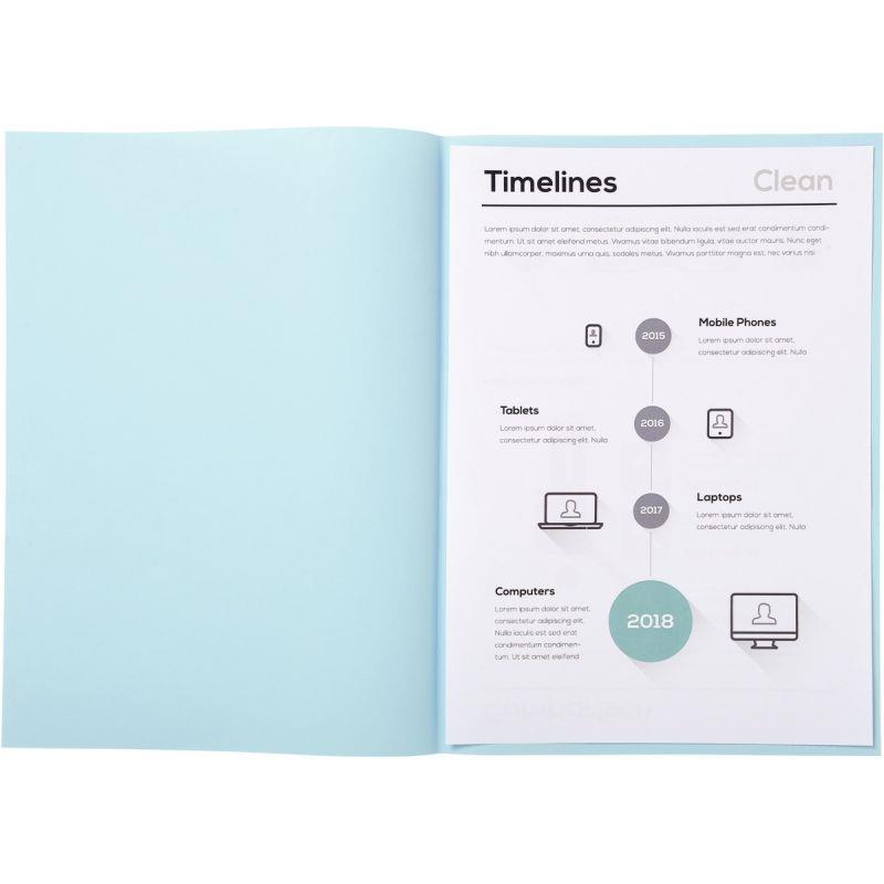 Image de  Paquet de 250 sous-chemises 60g format 22x31 cm bleu clair 