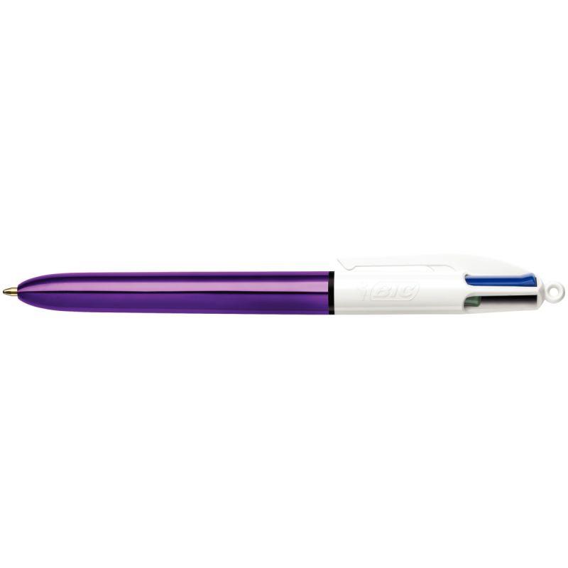 Image de  Stylo bille 4 Couleurs Shine violet 