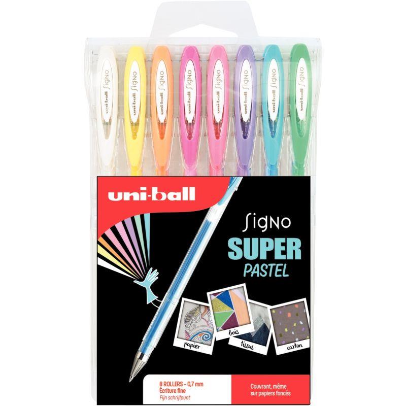 Image de  Pochette de 8 stylos gel Signo pastel 