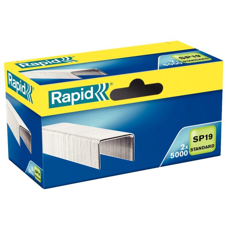 Image de  Boîte de 2x 5 000 agrafes Rapid SP19 