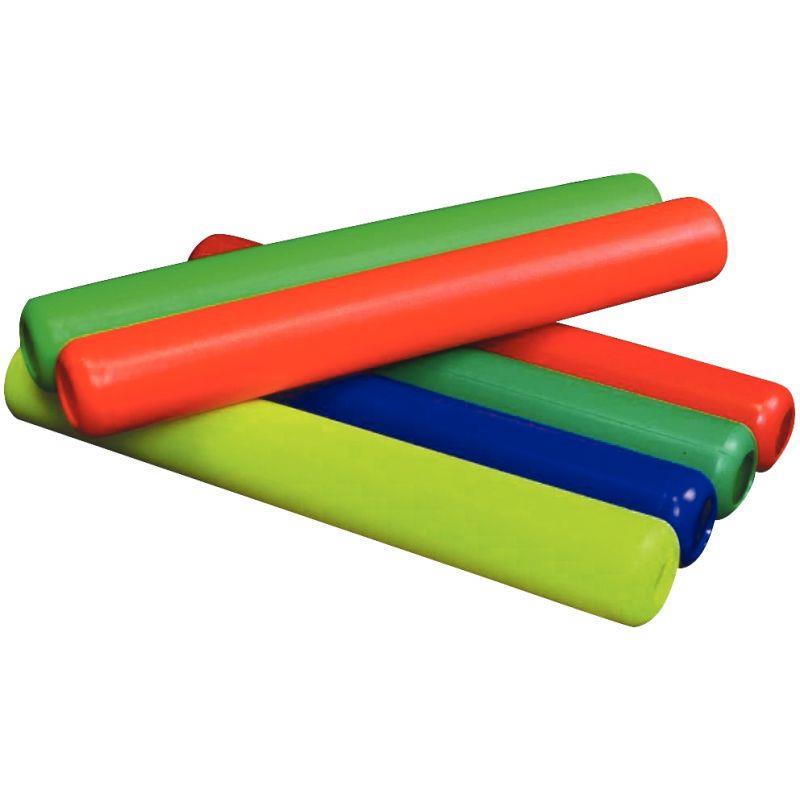 Image de  Lot 6 bâtons relais en PVC 30cm couleurs assorties 