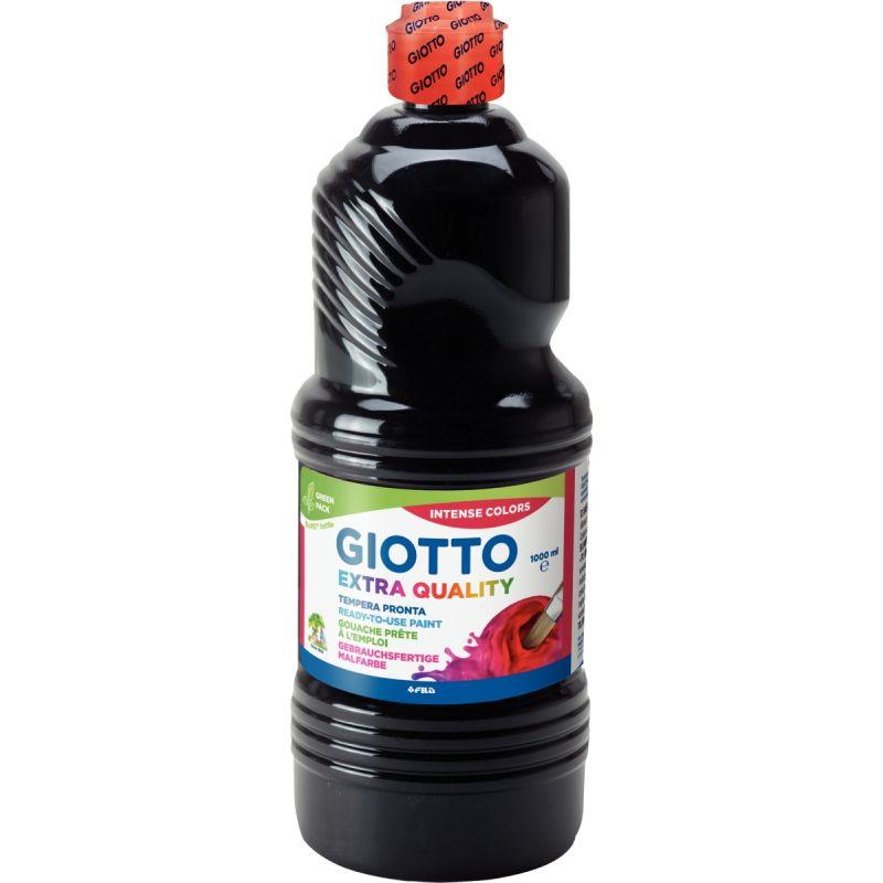 Image de  Flacon de 1L de gouache liquide GIOTTO coloris noir 