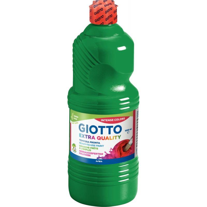 Image de  Flacon de 1L de gouache liquide GIOTTO, coloris vert foncé 