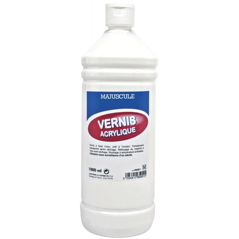 Image de  Flacon 1 litre de vernis acrylique brillant MAJUSCULE 