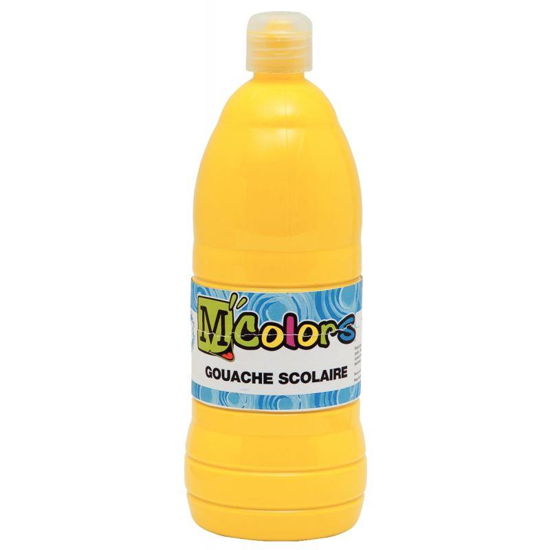 Image de  Flacon de 1 L de gouache liquide coloris jaune primaire 