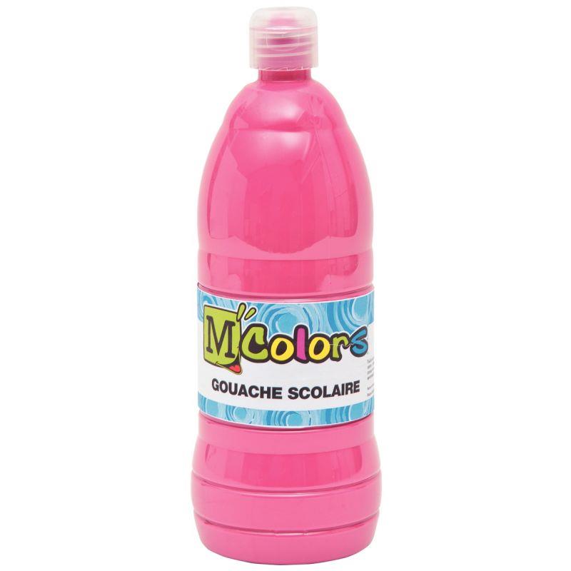 Image de  Flacon de 1 L de gouache liquide coloris magenta 