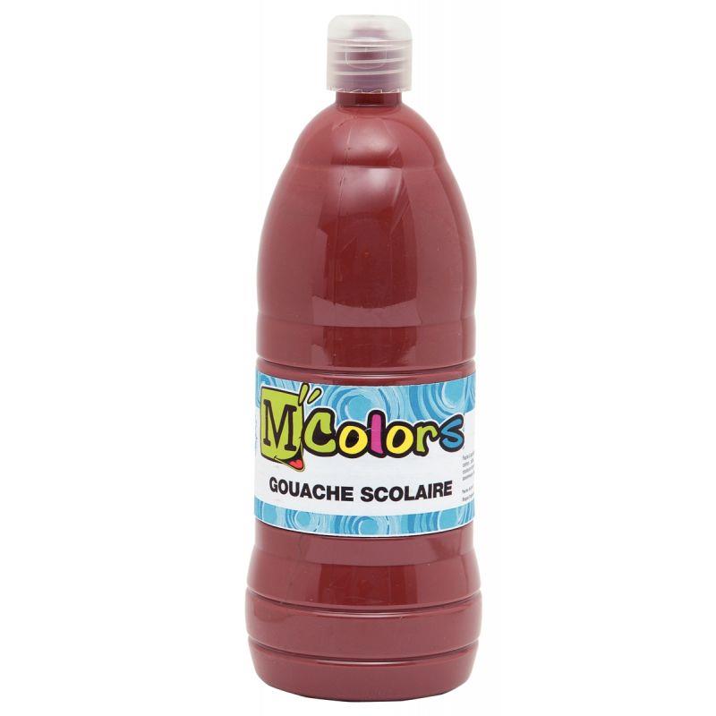 Image de  Flacon de 1 L de gouache liquide coloris marron 