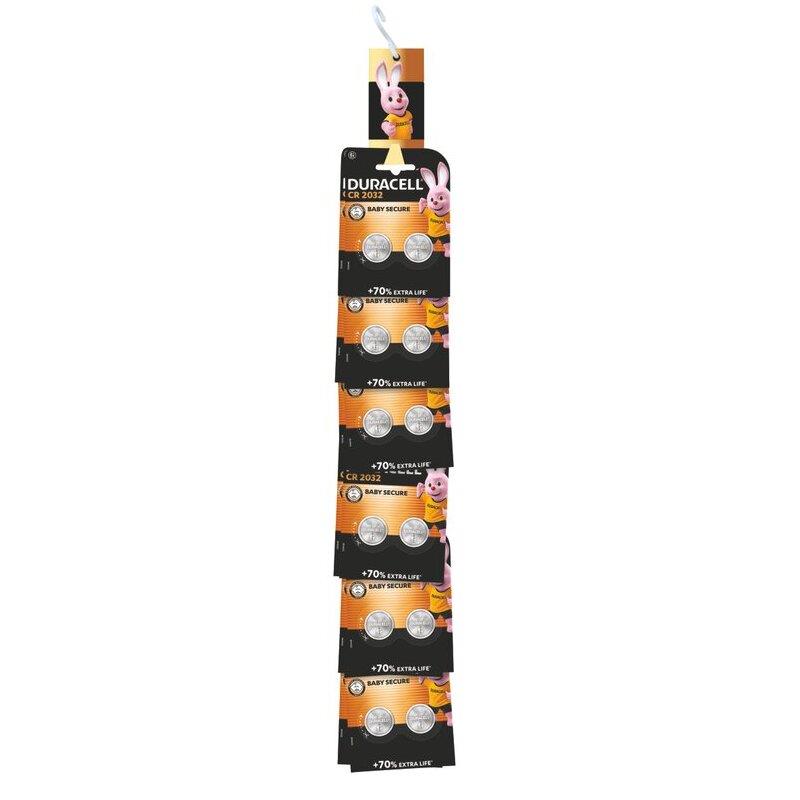 Ref. 65175, Lot 2cravate pile spe cr2032, marque DURACELL